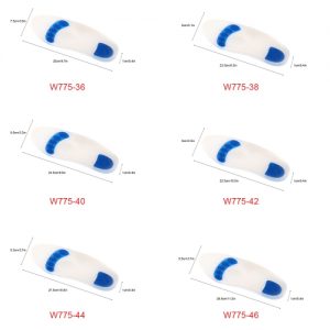 1 Pair Soft Silica Gel Full Feet Foot Insoles Cushion Anti-slip Shoe Pads Feet Care Protector