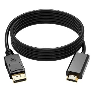 1.8m dp to hdmi cable displayport dp male to hdmi male m/m adapter connector cable for pc notebook hdtv projector laptop