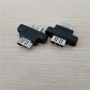10pc/lot hdmi type a female to female hdmi extender adapter screw lock panel mount connector jack black