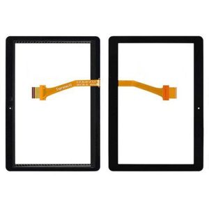 50pcs dhl 10.1 "for samsung galaxy tab 2 p5100 / p5110 / n8000 tab2 touch screen digitizer glass black white with ribbon
