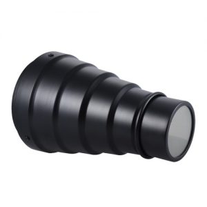 Aluminum Alloy Conical Snoot with Honeycomb Grid 5pcs Color Filter for Balca Mount studio strobe flash Photography Light