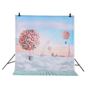 Andoer 1.5 * 2m Photography Background Backdrop Christmas Gift Star Pattern for Children Kids Baby Photo Studio Portrait Shooting