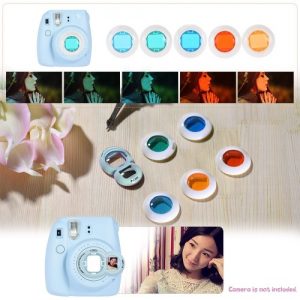 Andoer 14 in 1 Accessories Bundle for Fujifilm Instax Mini 8/8+/8s/9 with Camera Case/Strap/Sticker/Selfie Lens/Filter/Album/Photo Frame/Border Sticker/Corner Sticker/Pen, Blue
