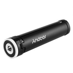 Andoer Q166B Mini Desktop Tripod Aluminum Alloy Table Tripod Stand with 1/4" to 3/8" Adapter Screw for DSLR Camera Monopod Selfie Stick Tripod Head