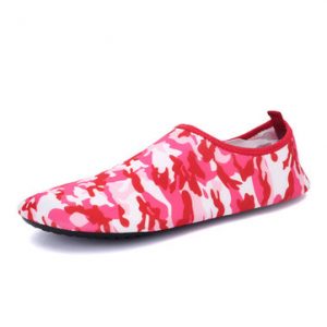 Big Size Canvas Colorful Stripe Breathabel Slip On Swimming Yoga Flat Sport Shoes