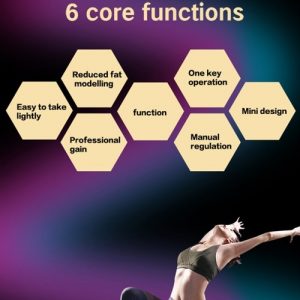 Black Surface Silver Edge Smart Fitness Kit Househeld Electric Abdominal Muscle Machine Stimulator ABS EMS Trainer Fitness Weight Loss Body Slimming Massage Equiped with 10 pcs