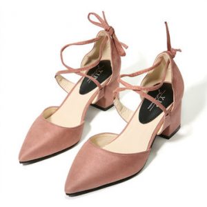 Block Cross Strappy Shoes