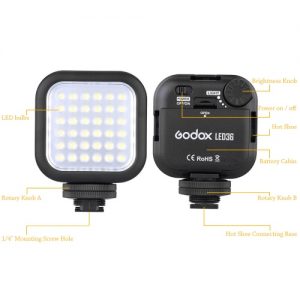 Godox LED36 Video Light 36 LED Lights for DSLR Camera Camcorder mini DVR