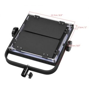 LED-320A 3pcs LED Video Light Panel 25W Dimmable 340pcs Beads with 197cm/78" Metal Light Stand/U-Bracket/Barn Door/Filter/Carry Bag for Canon Nikon Sony DSLR Camera Camcorder Studio Photo Lighting