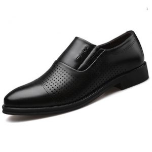 Men's Business Dress Shoes Pierced Breathable Men's Shoes Hollow Single Shoes Wild Casual Shoes
