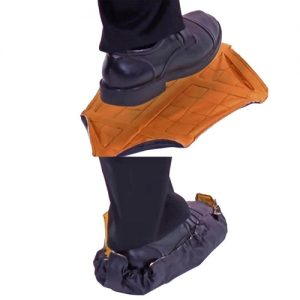 Reusable Auto-package Shoe Covers 2pcs Easy Step-in Overshoes for Home Workers