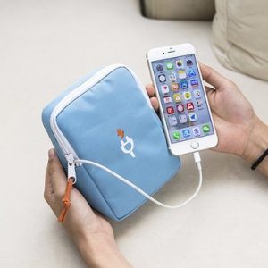 Women Men Canvas Casual Date Link Bag Phone Bag Portable Bags Purse Card Holder