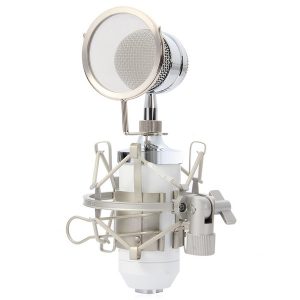 bm8000 professional sound studio recording condenser wired microphone 3.5mm plug stand holder pop filter for ktv karaoke