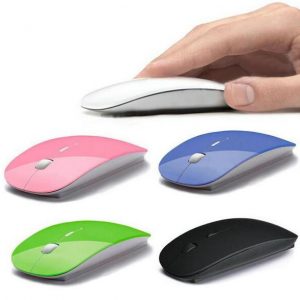 candy color ultra thin wireless mouse and receiver 2.4g usb optical colorful special offer computer mouse