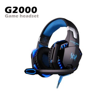 g2000 gaming headset over-ear gaming headphones surround stereo noise reduction with mic led light for nintendo switch pc game in box