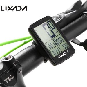 lixada waterproof usb rechargeable wireless bike cycling computer bicycle speedometer odometer bike computer mount holder