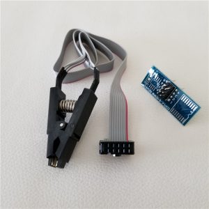 1 pcs dash programmer testing eeprom ic clamp soic8 soic 8 sop8 sop clip cable cord & adapter for 24 93 25 26 series chip