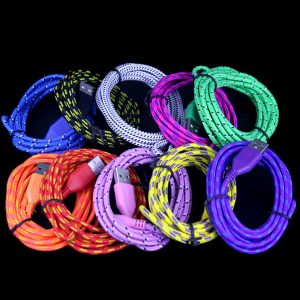10 colors 1m 2m 3m micro v8 5pin type c fabric usb cable for samsung s6 s7 s8 fabric nylon round braided micro usb charger cable