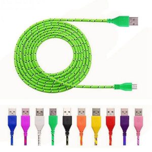 1m 2m 3m nylon braided micro usb cable data sync fast charging type-c cable 3ft 6ft 10ft woven cords usb cable for phone