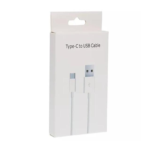1m 3ft type c cable to usb line white data charging cord for samsung s8 s8 edge with retail package