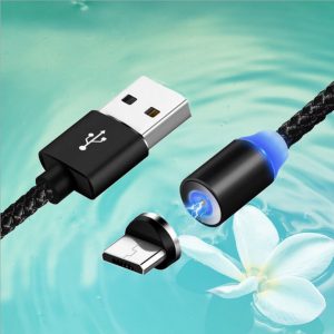3 in 1 magnetic cable fast charger line 2a nylon magnet quick charging cord 1m type c micro usb cables for samsung