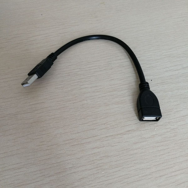 50pcs/lot 20cm short usb 2.0 type a male to female ( am to af ) extension data sync power charge adapter converter cable cord