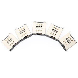 5pcs sim card reader slot socket holder repair parts for iphone 6 plus