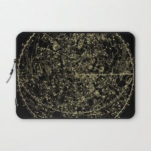 Astro Astronomy Constellations Astrologer Vintage Map Computer Cover by MYSUNLIFE - Laptop Sleeve - 13"