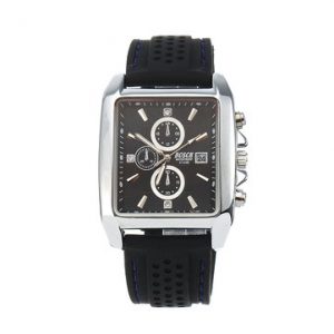 BOSCK Date Plastic Stainless Steel Casual Watch