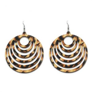 Bohemian Vintage Earrings Retro Leopard Alloy Earrings