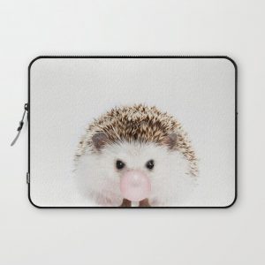 Bubble Gum Hedgehog Computer Cover by Amy Peterson Art Studio - Laptop Sleeve - 13"