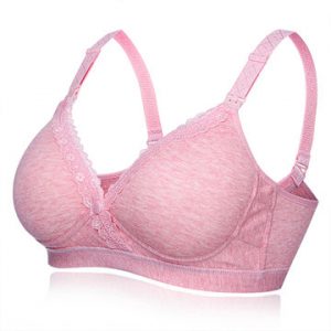 Comfortable Seamfree Cotton Wireless Anti Sagging Front Button Nursing Bras