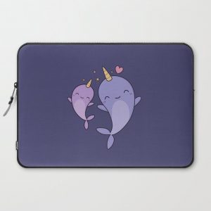 Cute and Kawaii Narwhals Computer Cover by Wordsberry - Laptop Sleeve - 15"