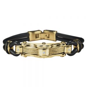Daniel Steiger Diamond Rio Men's Yellow Gold Bracelet