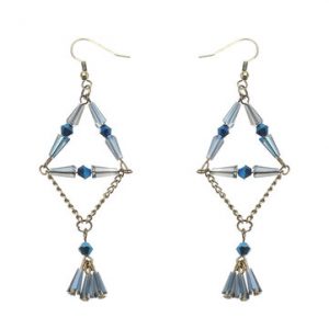 Elegant Tassel Crystal Long Earrings