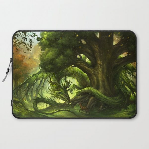 Green Dragon Computer Cover by sandara - Laptop Sleeve - 15"