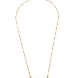 Hollow Letter Rhinestone Pendant Necklace
