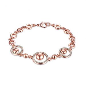 INALIS Luxury Bracelet Hollow Circle Rhinestone Women Bracelet