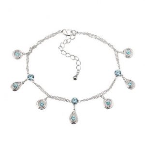 JASSY® Charming Aquamarine Anklet