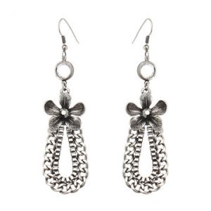 JASSY® Flower Rhinestone Chain Earrings