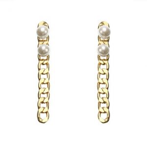 JASSY® Gold Chain Pearl Earrings