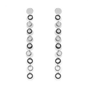 JASSY® Platinum Coin Long Earrings