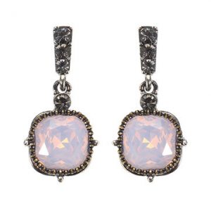 JASSY® Platinum Square Gemstone Earrings