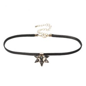 JASSY® Punk Black Choker Necklace