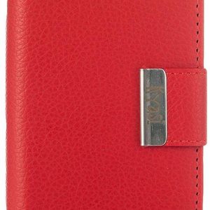 Kyasi KYSWS5C04 Signature Wallet Case for Samsung Galaxy S5 Phone - Red Hot