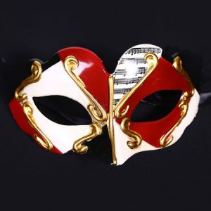 Masquerade Costume Accessories Color Block Gilding Carnival Halloween Costume Mask