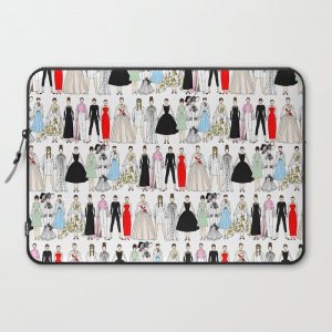 Outfits of Audrey Fashion (White) Computer Cover by Notsniw - Laptop Sleeve - 15"
