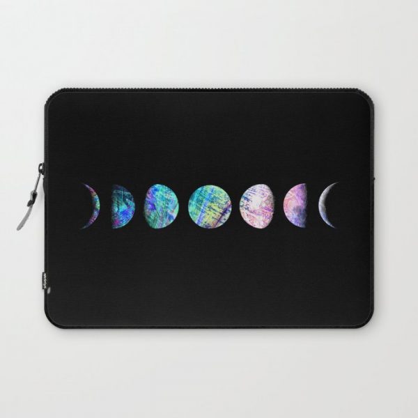 Peacock Opal Moon Cycle Computer Cover by Tinker Tribe - Laptop Sleeve - 13"