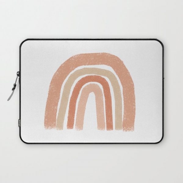Rainbow, Blush, Orange Abstract Computer Cover by MoonConcept - Laptop Sleeve - 13"
