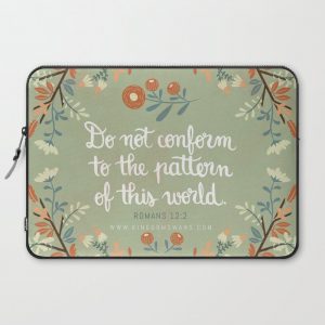 Romans 12:2 Do Not Conform Computer Cover by Kingdom Swans - Laptop Sleeve - 15"